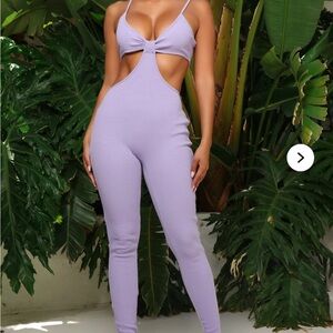 Fashion Nova Lavender Jumpsuit